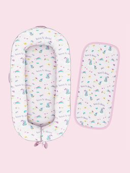 Fancy Fluff - Organic Baby Cocoon - Unicorn