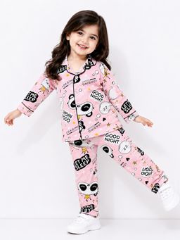 Kuchipoo - Girls 100% Cotton Shirt and Pyjama