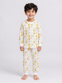 BLUSHES - 100% Cotton Printed Full Sleeves Printed T-Shirt and Joggers