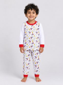 BLUSHES - 100% Cotton Printed Full Sleeves Printed T-Shirt and Joggers