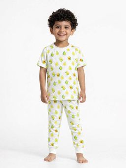 BLUSHES - 100% Cotton Printed Half Sleeves Printed T-Shirt and Joggers