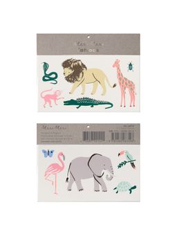 Meri Meri - Safari Trek Large Tattoos (Set Of 2 Sheets)