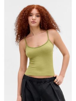 BDG by Urban Outfitters - Molly Stripe Cami Top - Green