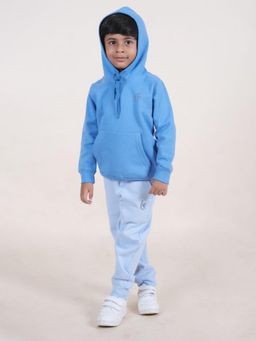 KiddoPanti - Solid Full Sleeve Hooded Sweatshirt and Joggers (Set of 2)