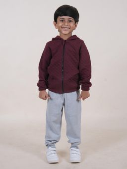 KiddoPanti - Boys Quilted Hooded Jacket and Joggers (Set of 2)