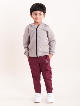 KiddoPanti - Unisex Quilted Hooded Jacket and Cargo Joggers (Set of 2)