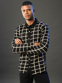 Campus Sutra - Men Full Sleeve Checkered Casual Shirt
