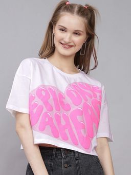 Free Authority - Official Barbie Printed Boxy Fit Tshirt For Women