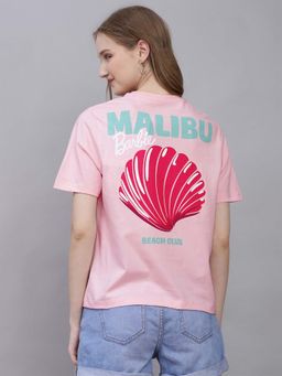 Free Authority - Official Barbie Printed Regular Fit Tshirt For Women