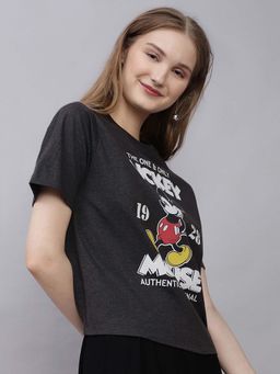 Free Authority - Official Mickey & Friends Printed Regular Fit Tshirt For Women