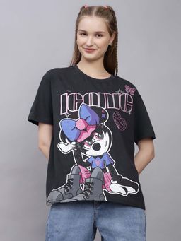 Free Authority - Official Mickey & Friends Printed Oversized Tshirt For Women