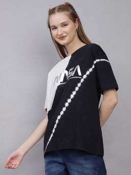 Free Authority - Official Nasa Printed Oversized Fit Tshirt For Women