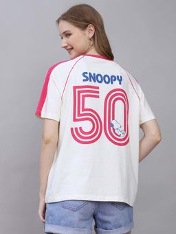 Free Authority - Official Snoopy Printed Oversized Tshirt For Women