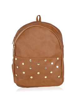 KLEIO - Tan Embellished-Sequined Backpacks