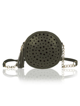 KLEIO - Dark Green Solid Sling and Cross Bag