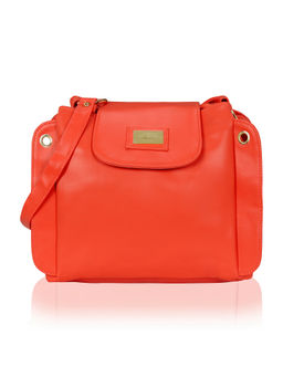 KLEIO - Red Solid Sling and Cross Bag