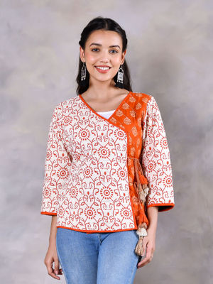 Lakshita off white plain jacket clearance