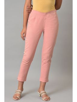 W - Coral Solid Slim Pants