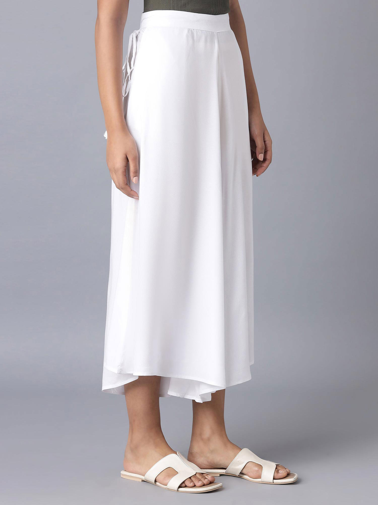 Buy Elleven White Flared Culottes (2XL 