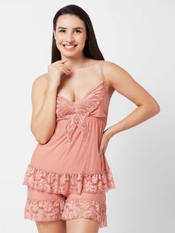 FashionRack - Women Comfort Babydoll Peach