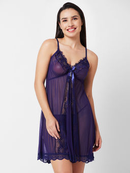 FashionRack - Women Comfort Babydoll Navy Blue (Set of 2)