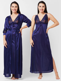 FashionRack - Women Comfort Nightdress Navy Blue (Set of 3)