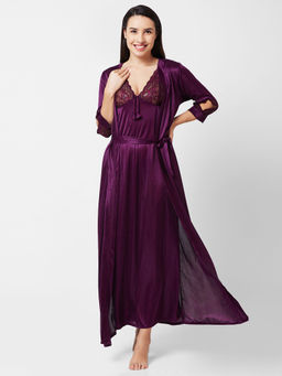 FashionRack - Women Comfort Nightdress Purple (Set of 3)