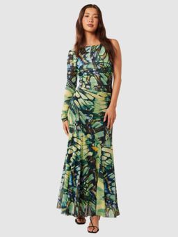 Forever New - Multi-Color Printed Full Sleeves Maxi Dress