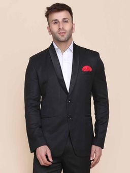 TAHVO - Mens Hanky Black Tuxedo Blazer