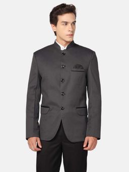 TAHVO - Mens Grey Bandhgala Blazer