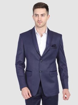 TAHVO - Mens Hanky Blue Tuxedo Blazer