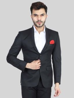 TAHVO - Mens Hanky Black Tuxedo Blazer