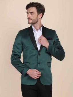 TAHVO - Mens Green Tuxedo Blazer