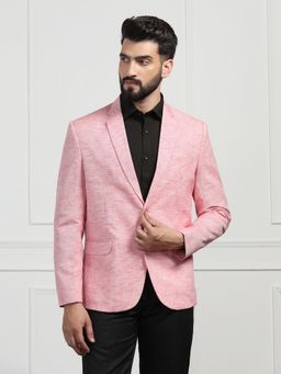 TAHVO - Mens Linen Pink Blazer