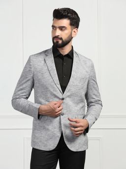 TAHVO - Mens Linen Grey Blazer
