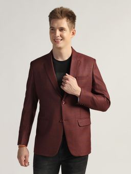 TAHVO - Mens Red Checks Tweed Blazer