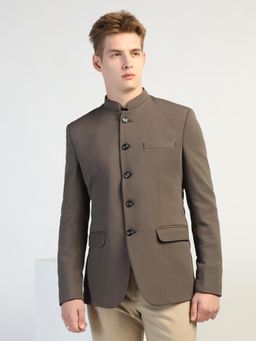 TAHVO - Mens Grey Bandgala Blazer