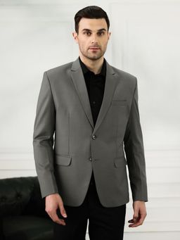 TAHVO - Mens Dark Grey Classic Blazer