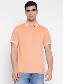 Guess - Pique Fuji Sunrise Solid Regular Fit Polo T-Shirt