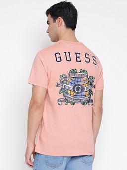 Guess - Mid Organic Stream Dreamy Rose Graphic Regular Fit T-Shirt