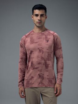 Technosport - Mens Pink DOUBLE COOL Jacquard Slim Fit T-Shirt