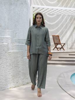 TITTLI - Women's Viscose Rayon Solid Co-Ords