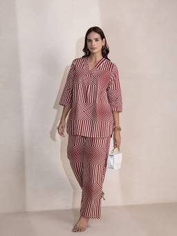 TITTLI - Women's Cotton Flex Geometric Co-Ords