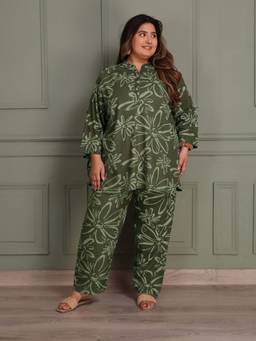 TITTLI - Women Viscose Rayon Floral Co-Ords