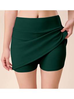 Trendmalls - Green Women High Waist Short Style Skirt