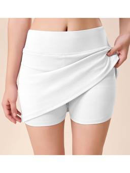 Trendmalls - White Women High Waist Short Style Skirt