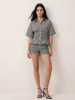 Outzidr - Black Checkered Co-Ords