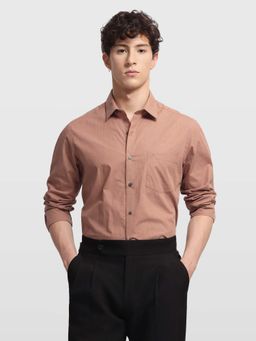 Arrow - Brown Checks Cotton Shirt
