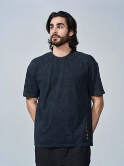 LOTTO - Navy Blue Typography Cotton T-Shirt