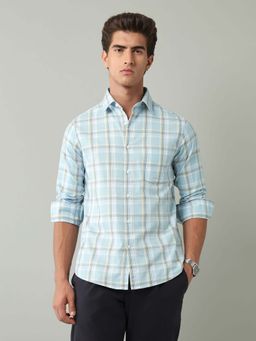 AD By Arvind - Blue Checks Cotton Shirt